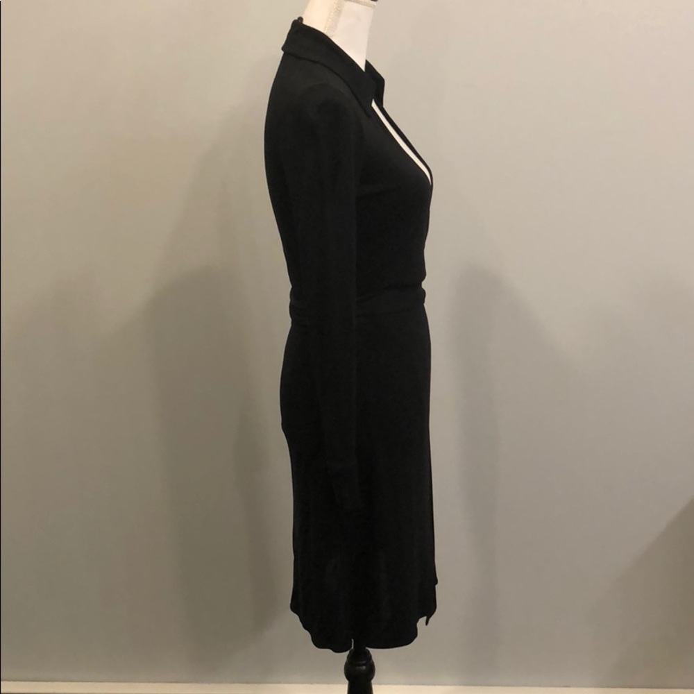 Diane Von Furstenberg Black Wrap Dress - Picture 2 of 6